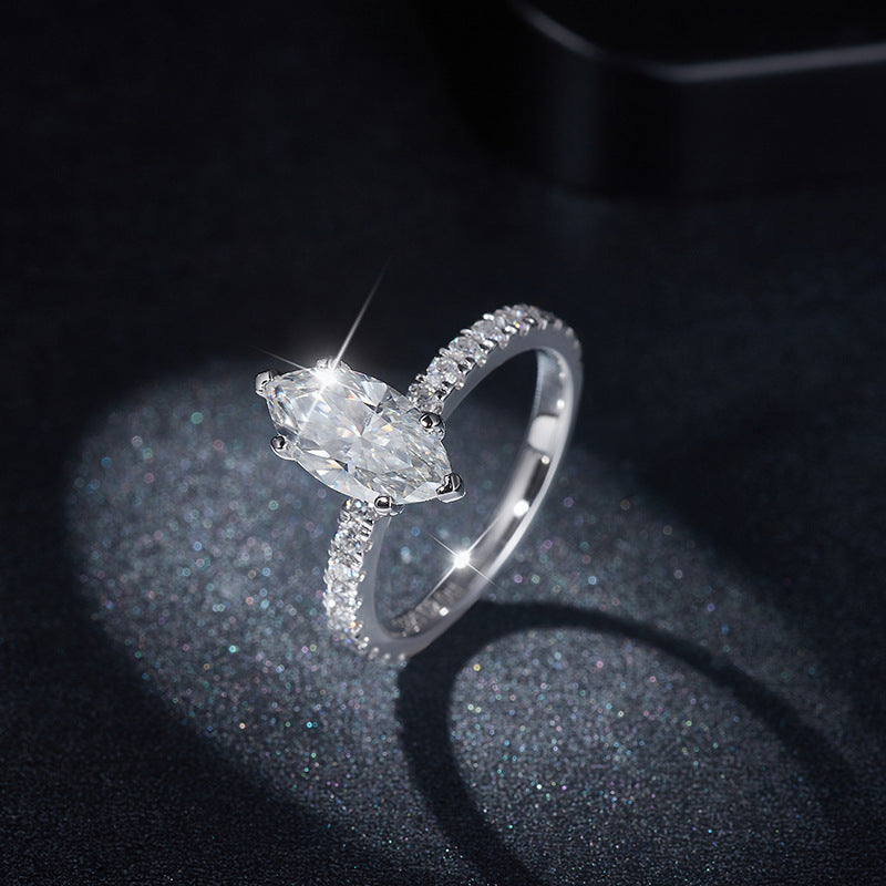 2.0 CT Marquise Cut Moissanite Engagement Ring Stackable Ring Bridal Ring Wedding Ring For Her
