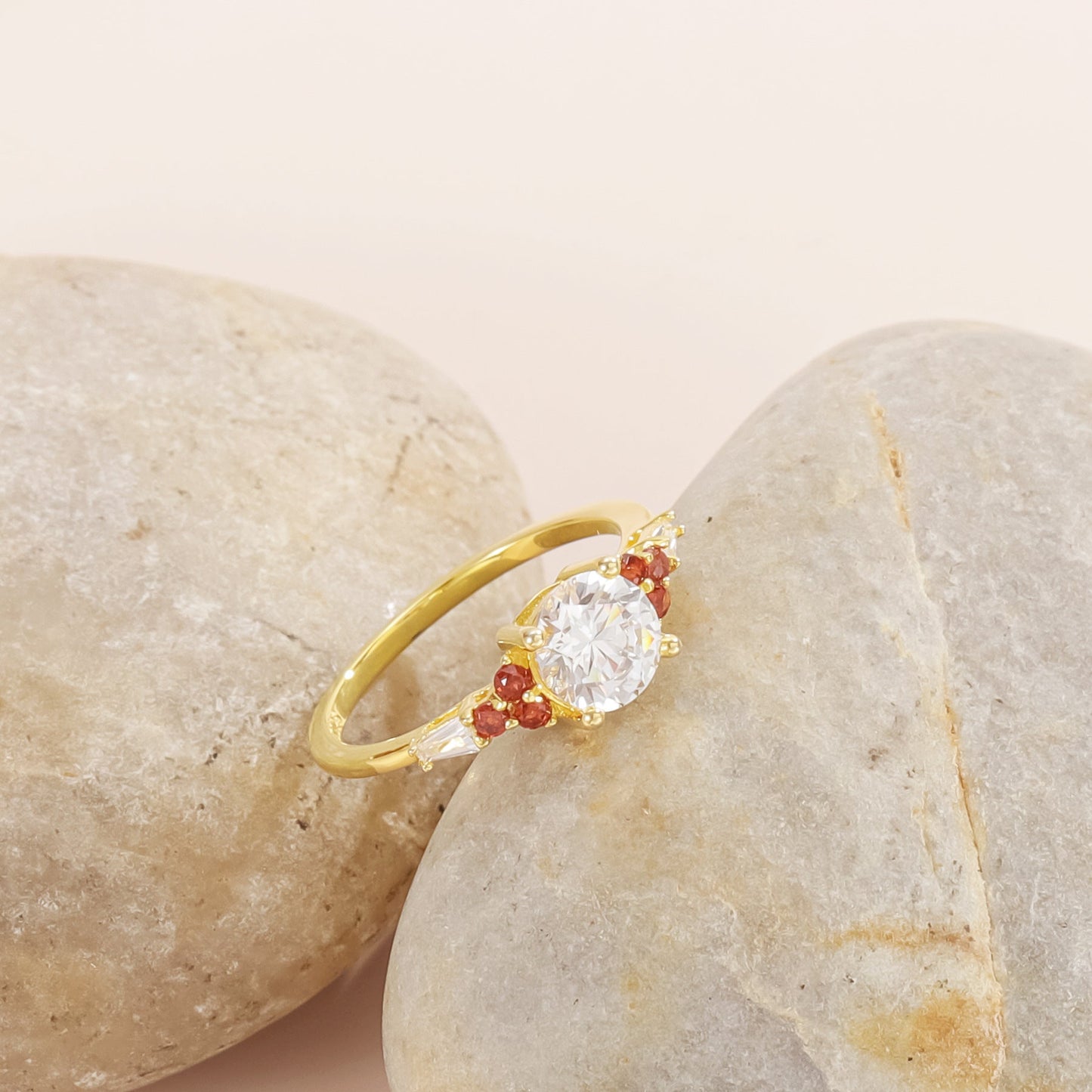 1 Carat Halo Moissanite Ring for Women, 925 Silver Engagement & Anniversary Gift