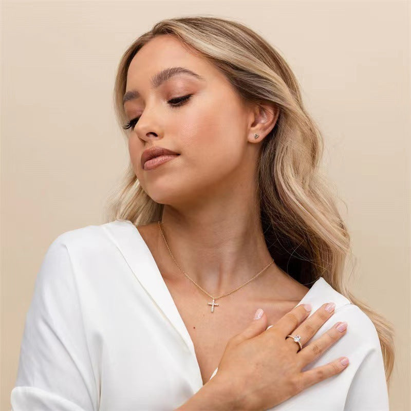 925 Sterling Silver Necklace Cross