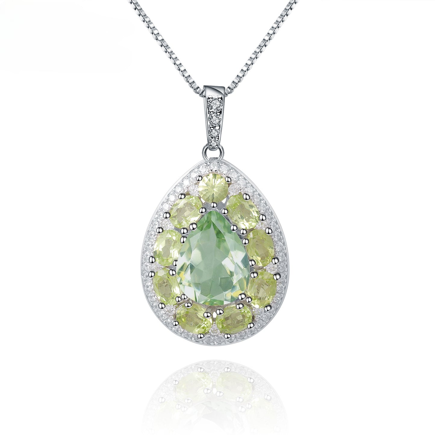 August Birthstone Necklace, Dainty Peridot Necklace, Peridot Birthstone Jewelry