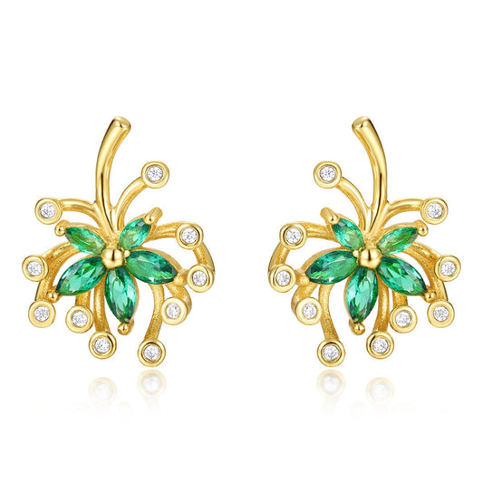 925 Sterling Silver Moissanite Stud Earrings