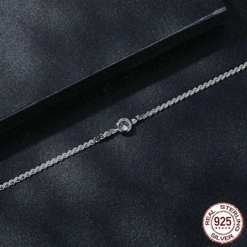 925 Sterling Silver Shining Moissanite Bracelet