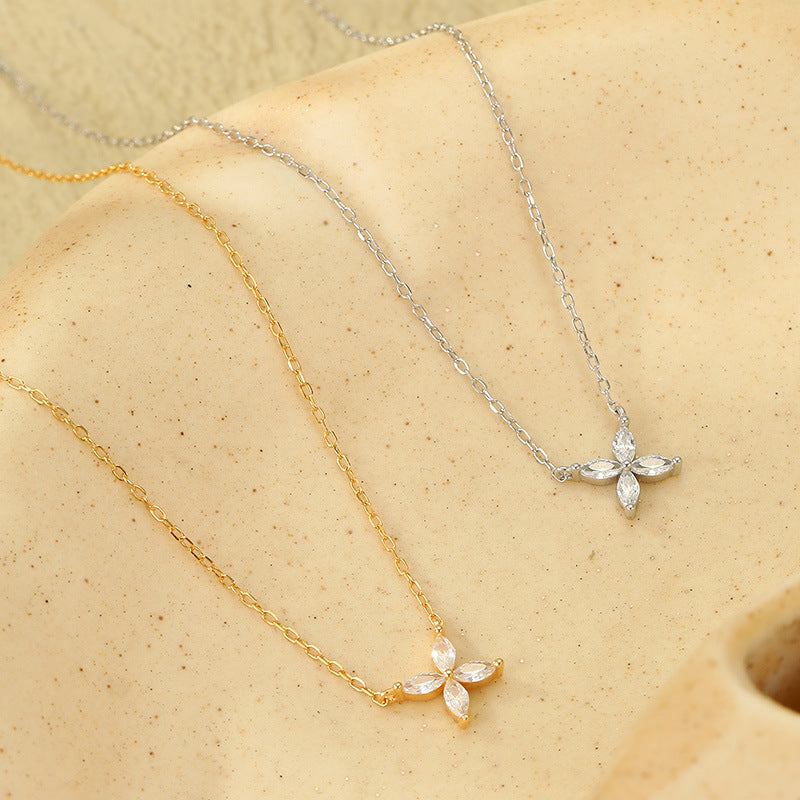 Marquise Flower Necklace