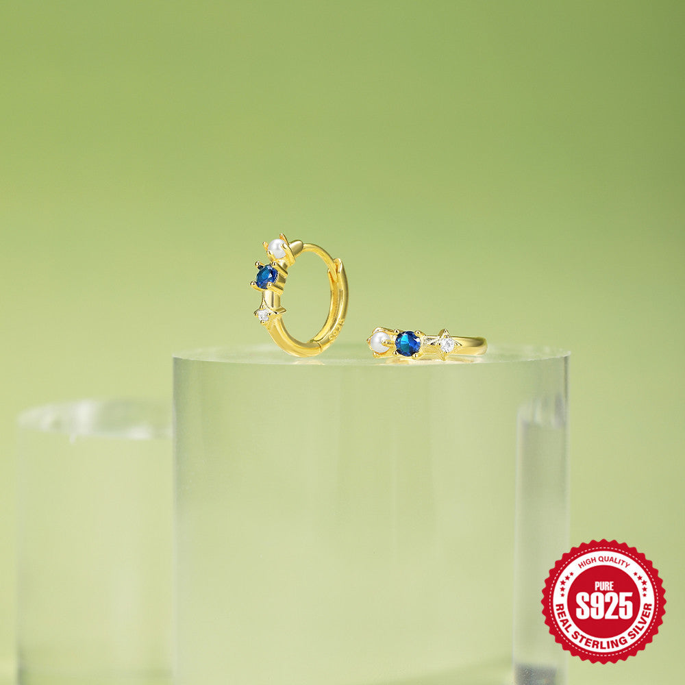 Dangling Kate Hoop Earrings Minimalist • Dainty Diamond Charm Earrings • Minimalist Huggie Hoops • Gifts for Her