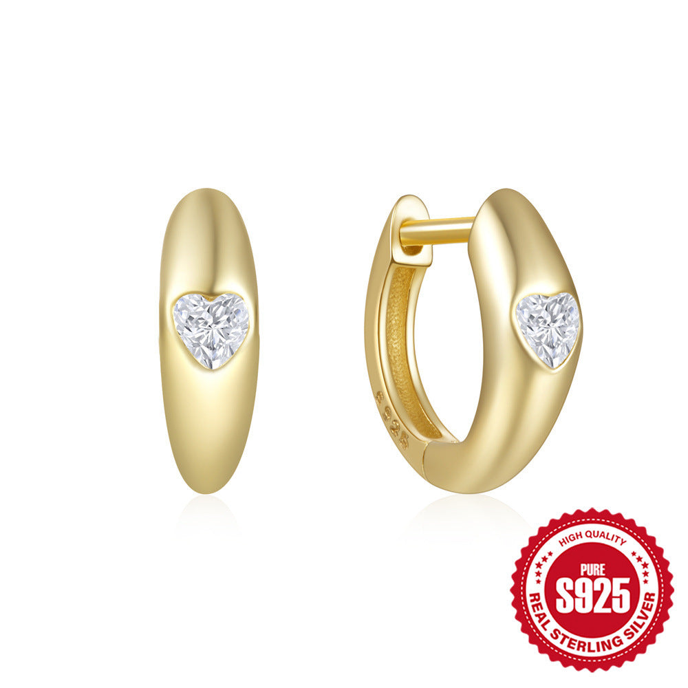 18K Gold Hoop Earrings Small Hoop Earrings Gold Huggie Mothers Day Gift Mom Gift for Her