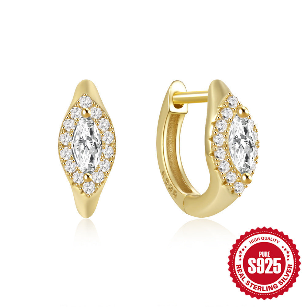 18K Gold Hoop Earrings Small Hoop Earrings Gold Huggie Mothers Day Gift Mom Gift for Her