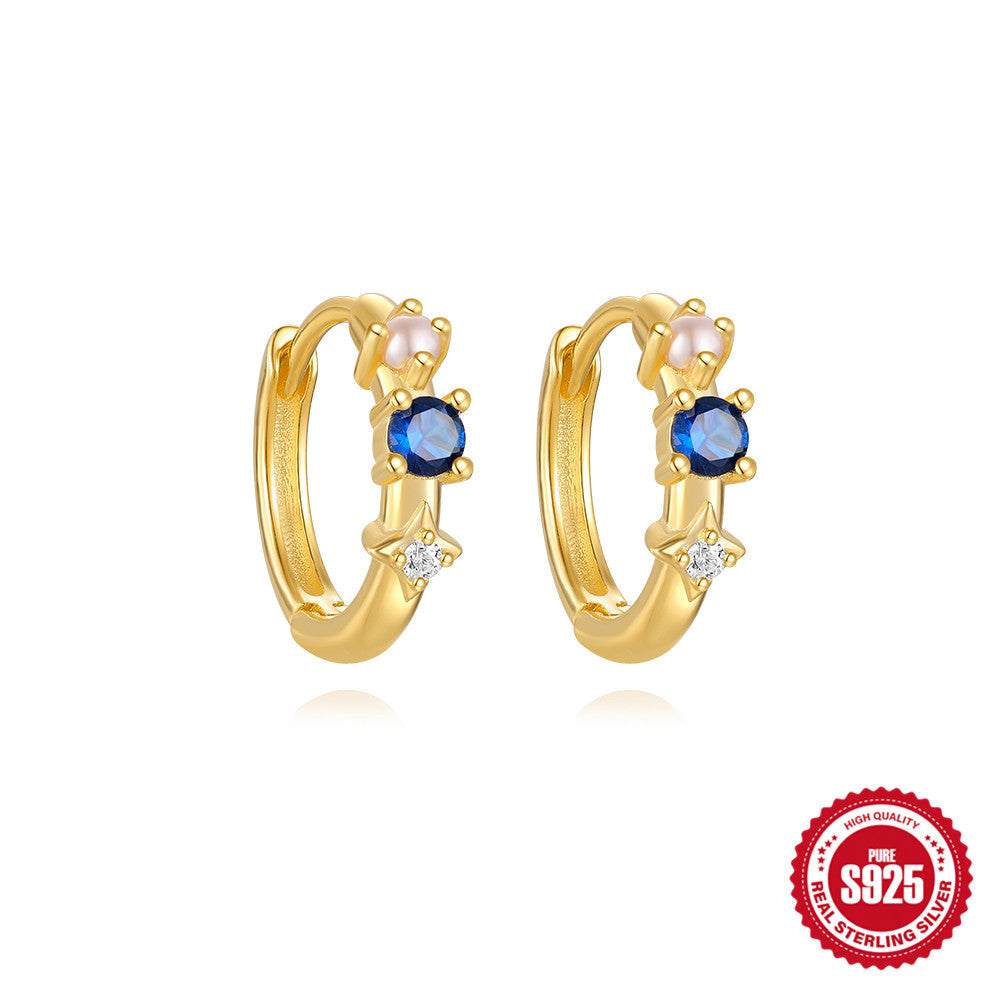 Dangling Kate Hoop Earrings Minimalist • Dainty Diamond Charm Earrings • Minimalist Huggie Hoops • Gifts for Her