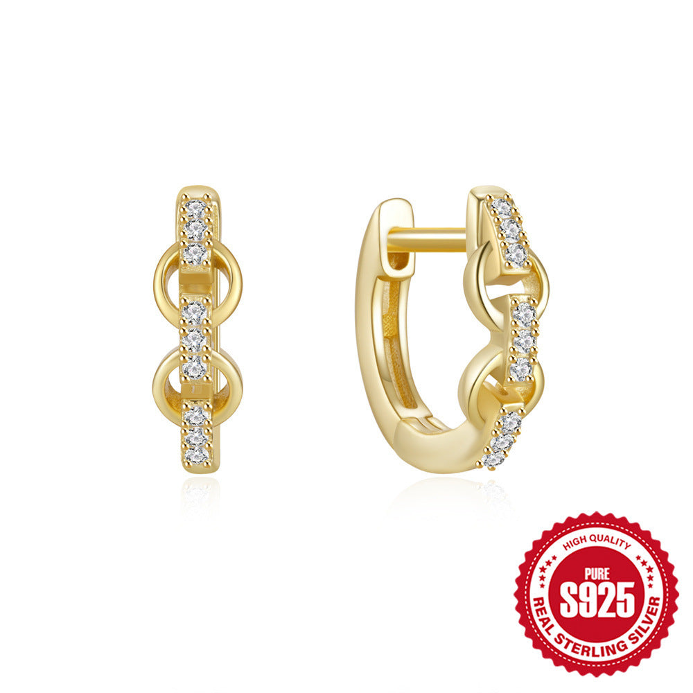 18K Gold Hoop Earrings Small Hoop Earrings Gold Huggie Mothers Day Gift Mom Gift for Her