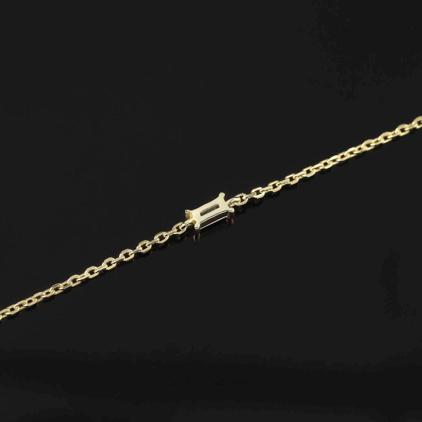 Emerald Cut Moissanite Bracelet 925 Sterling Silver Bracelet  Anniversary Birthday Mother's Day Gift for Her