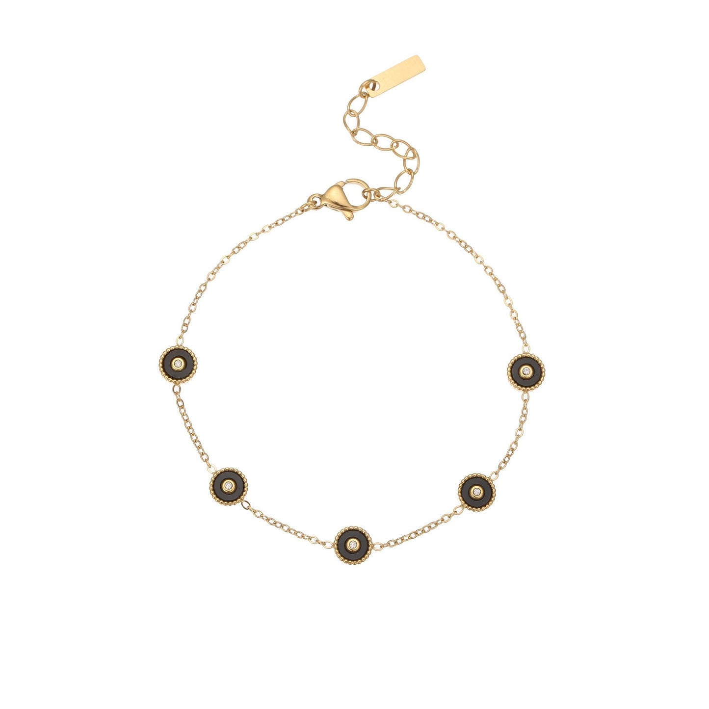 Love Zircon Bracelet 18k Gold Plated Stainless Steel