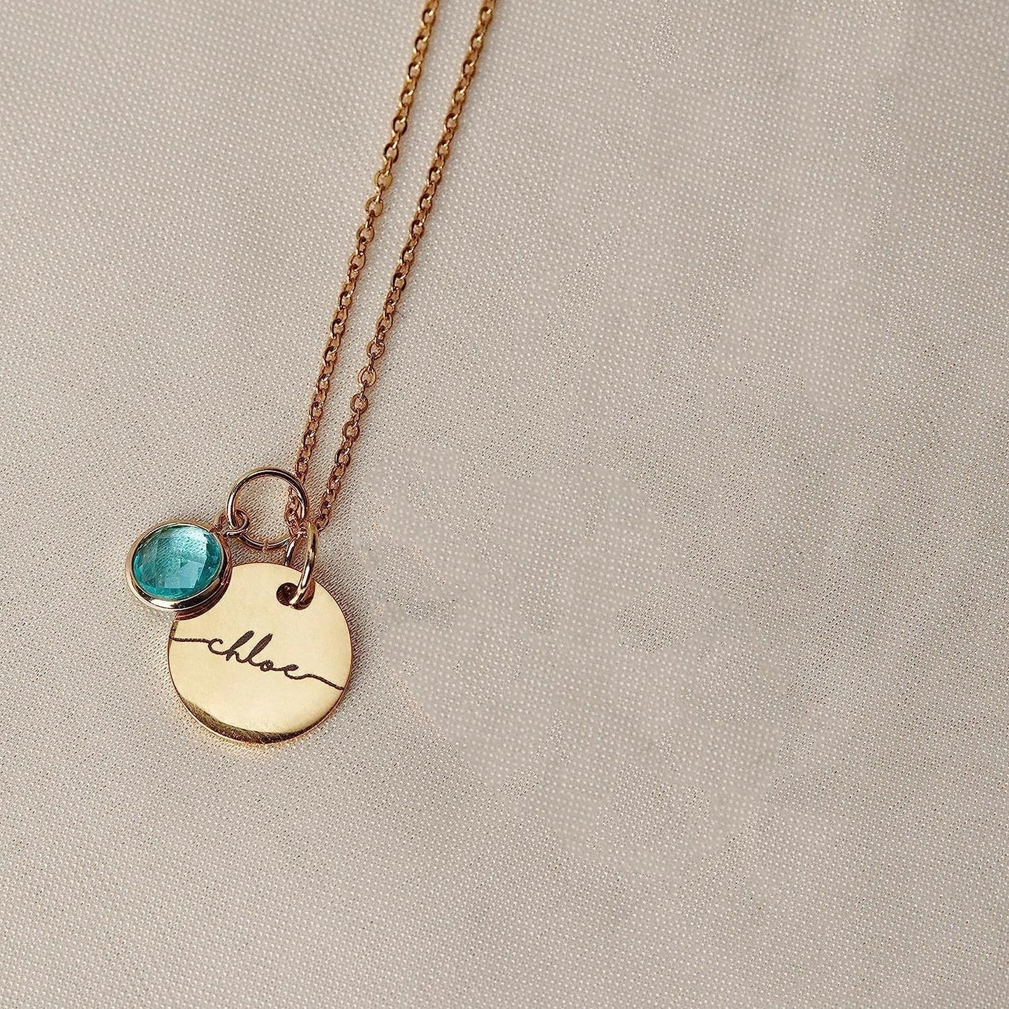 Custom Name Birthstone Necklace - Stackable Gift for Mother's Day, Birthday
