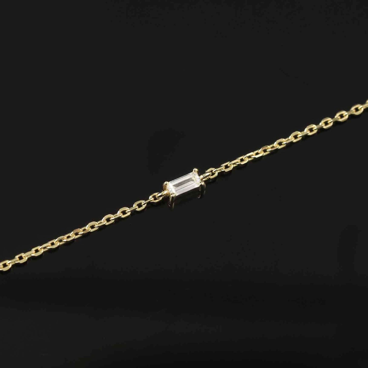 Emerald Cut Moissanite Tennis Bracelet 925 Sterling Silver Anniversary Birthday Gift for Women