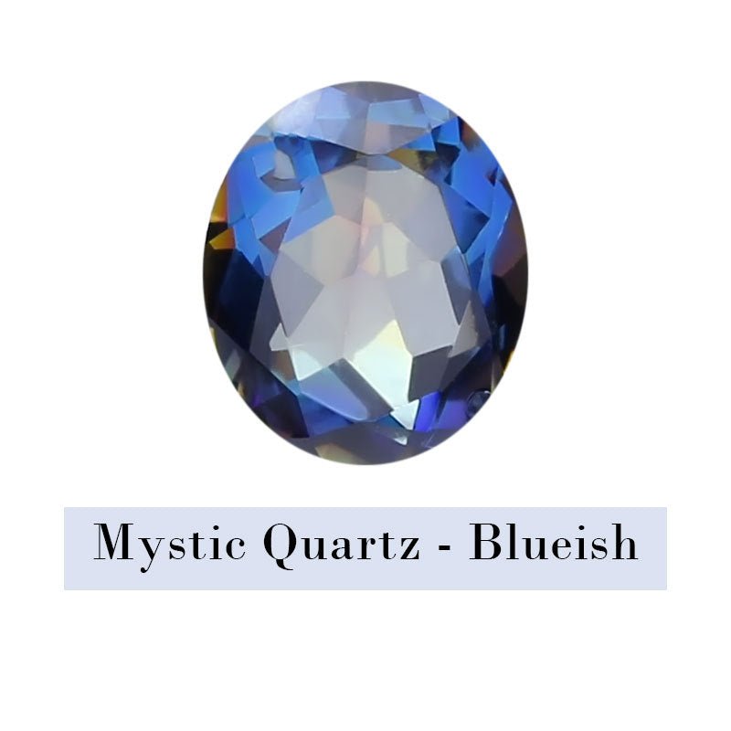 Half Eternity Gemstone Ring | Natural Stone Promise Ring | 925 Sterling Silver Statement Ring