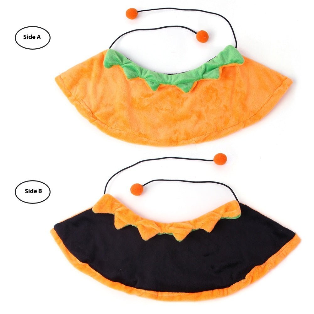 Halloween Pumpkin Double - sided Dog Cloak Cat Halloween Ornaments