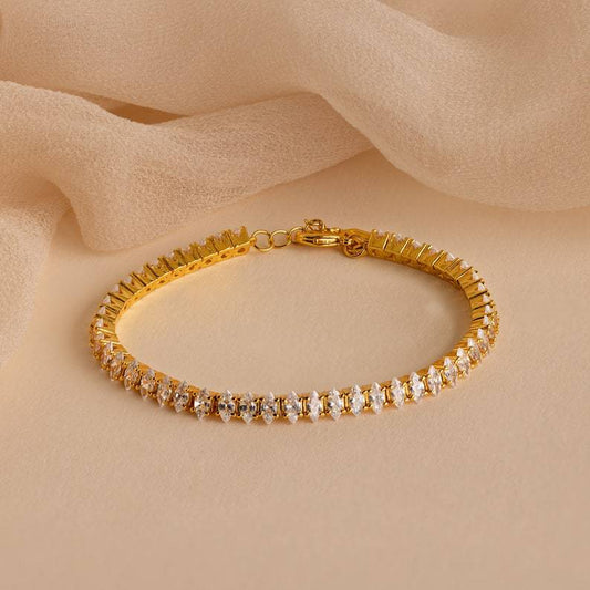 Marquise Diamond Tennis Bracelet • CZ Bracelet • Perfect Wedding Jewelry • Maid of Honor Gift