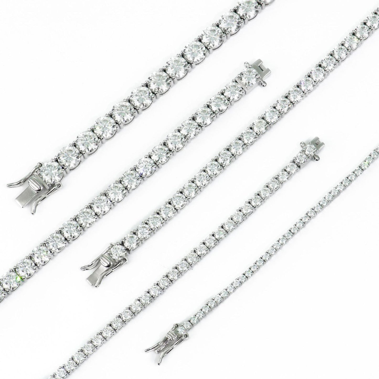 Moissanite Tennis Bracelet 925 Sterling Silver VVS Anniversary Gift