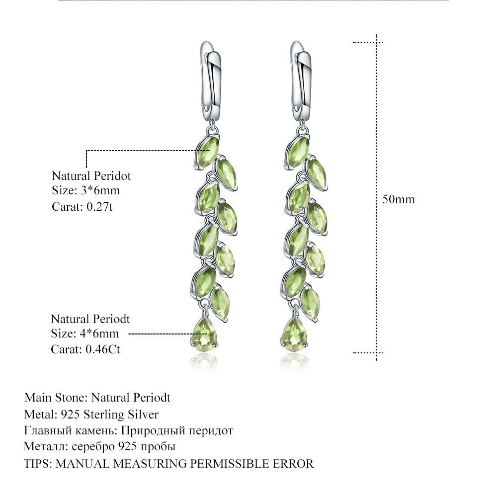 Natural Peridot Huggies Drop Earrings 925 Sterling Silver | Garnet Huggies Earrings | Grape Cluster