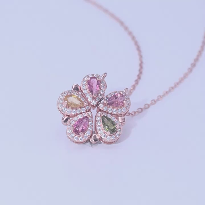 Natural Tourmaline Dual-Use Pendant