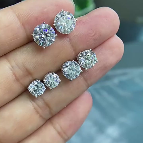 Moissanite Stud Earrings