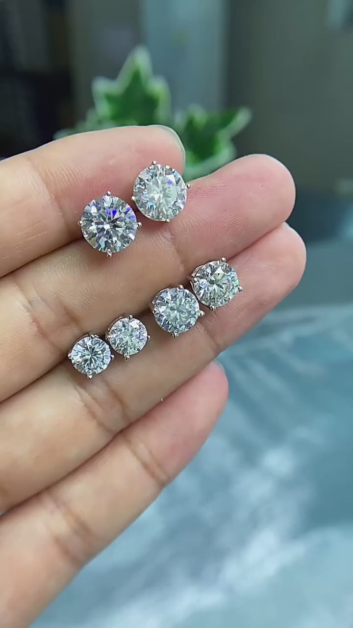 Moissanite Stud Earrings